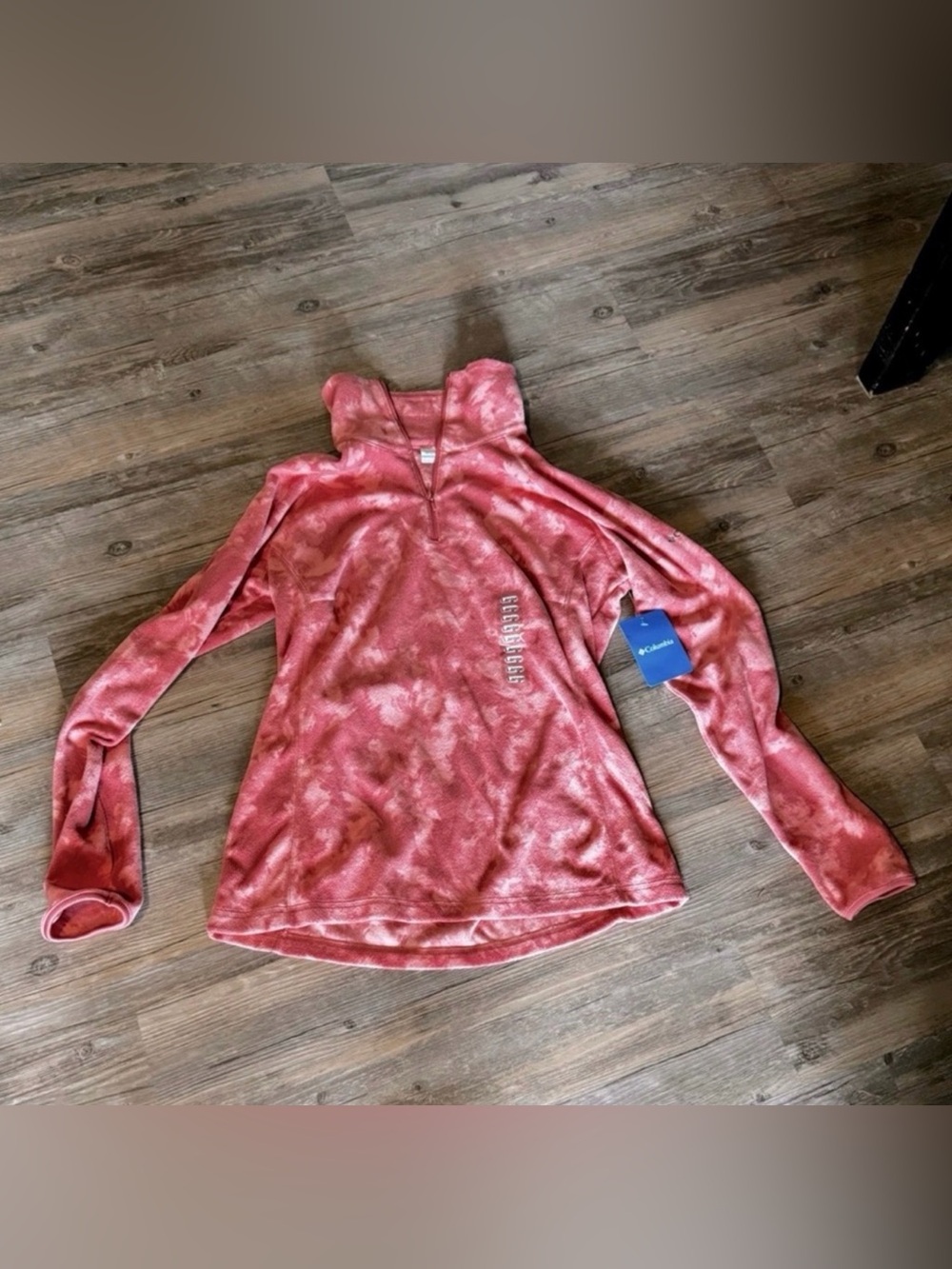 Columbia Women's Glacial IV Quarter Zip Pink Fleece Pullover Size Large